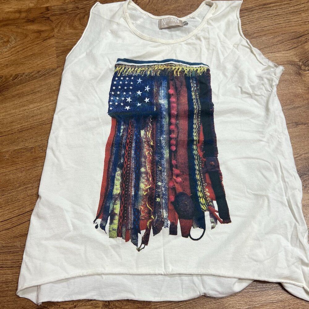 Nation LTD white tank top xs/s